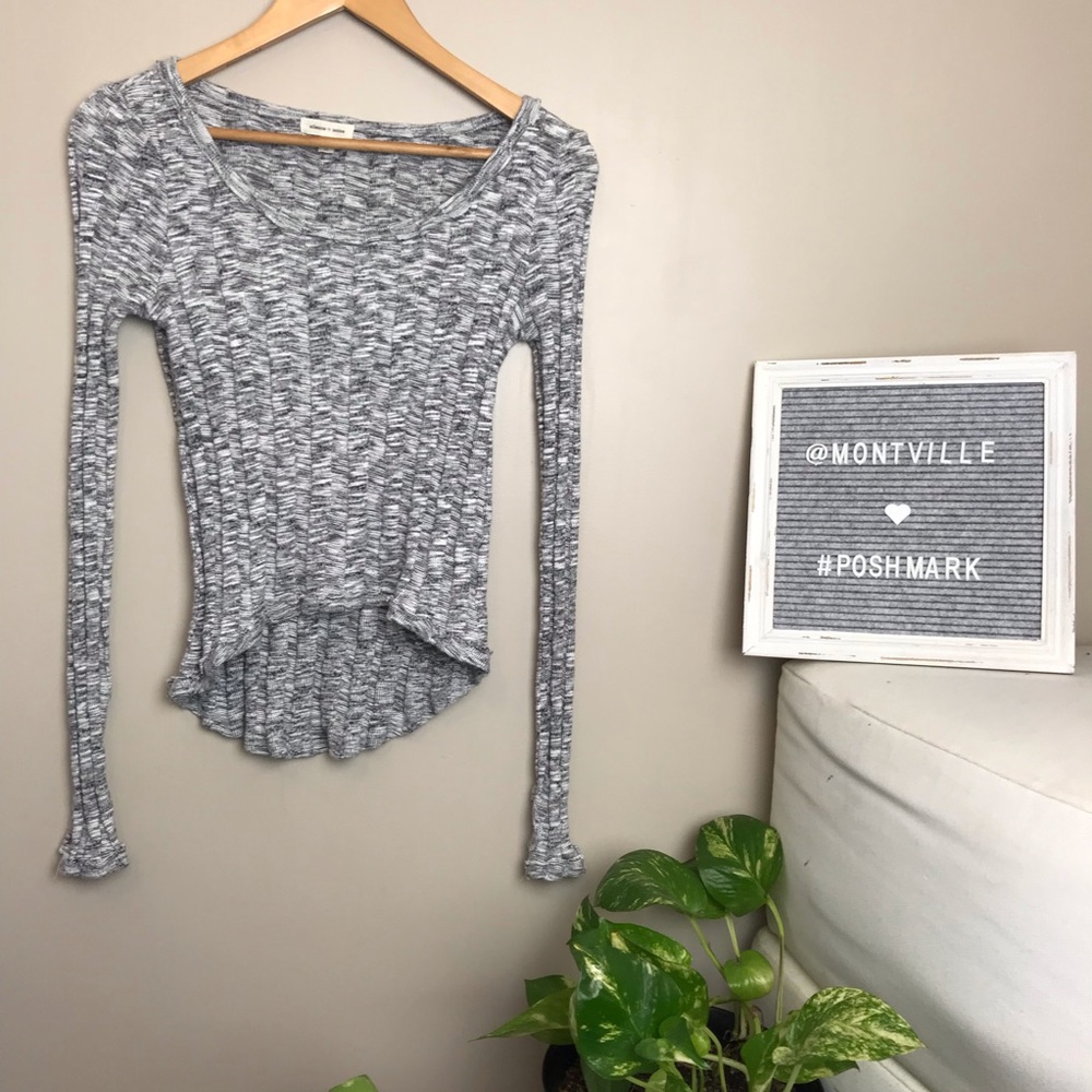 Silence + Noise Medium Long Sleeve Knit Top